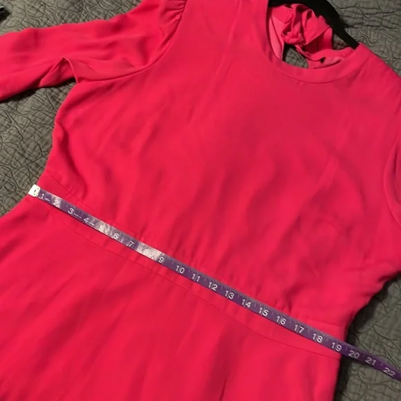 NWT Hot pink long sleeve Halogen dress, XXL - Picture 11 of 12